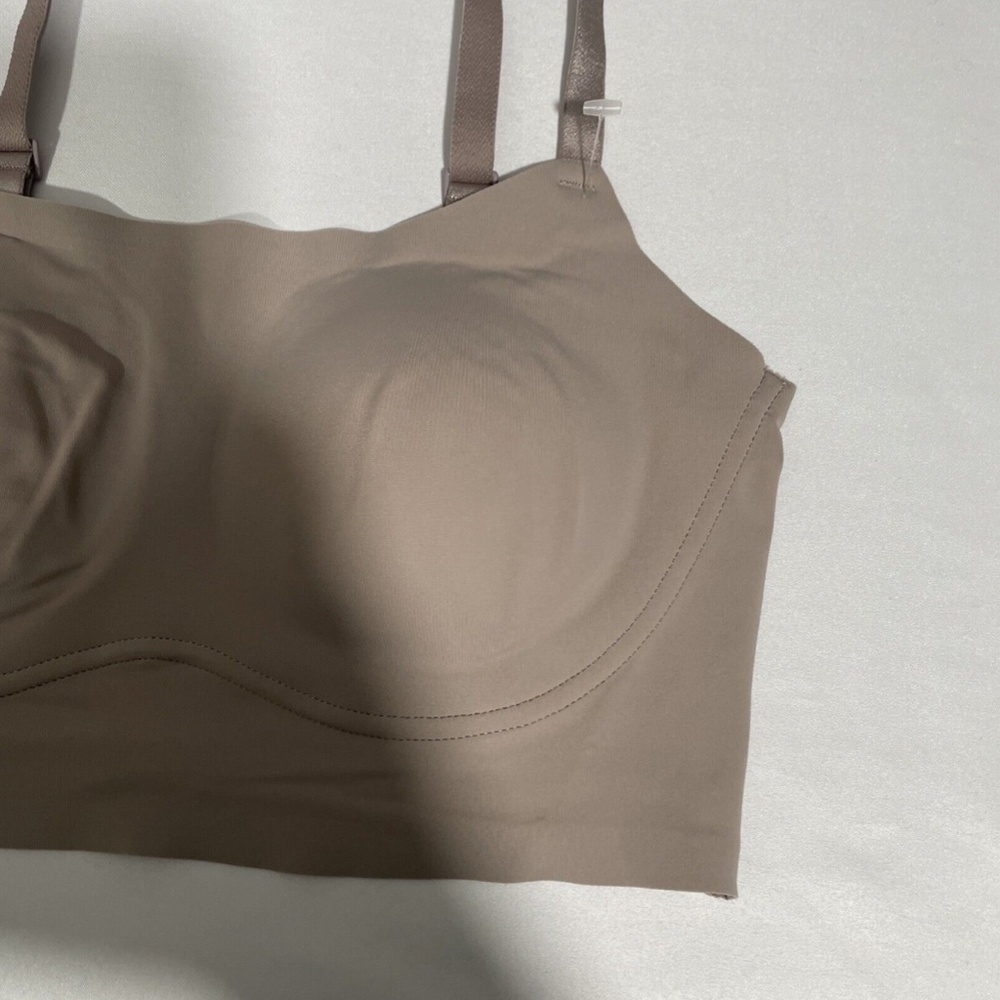 NWT $58 True & Co. [ XS ] True Body Lift Adjustable Wireless Bra in‎ Mink - Picture 7 of 12